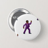 Emoji Dancing Man Button (Vorne & Hinten)