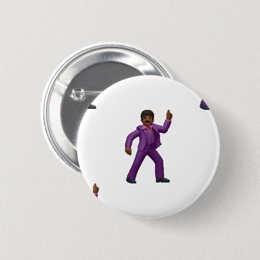 Emoji Dancing Man Button (Vorne & Hinten)