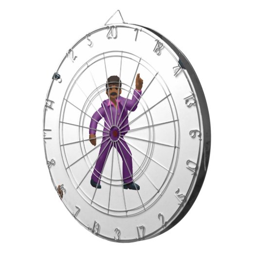 Emoji Dancing Man Dartscheibe (Vorderseite rechts)