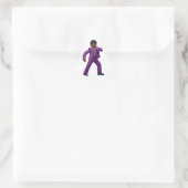 Emoji Dancing Man Dreieckiger Aufkleber (Tasche)