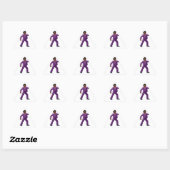 Emoji Dancing Man Dreieckiger Aufkleber (Blatt)