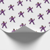 Emoji Dancing Man Geschenkpapier (Ecke)