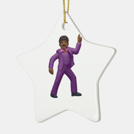 Emoji Dancing Man Keramik Ornament (Links)