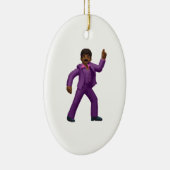 Emoji Dancing Man Keramik Ornament (Rechts)