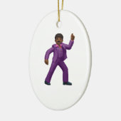 Emoji Dancing Man Keramik Ornament (Links)