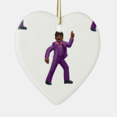 Emoji Dancing Man Keramikornament (Rechts)