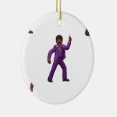 Emoji Dancing Man Keramikornament (Rechts)