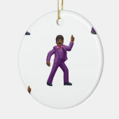 Emoji Dancing Man Keramikornament (Links)