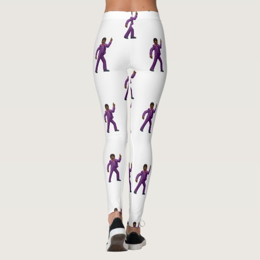 Emoji Dancing Man Leggings (Rückseite)