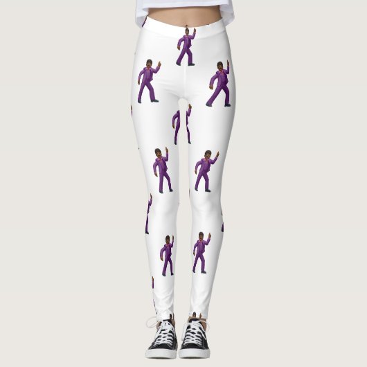 Emoji Dancing Man Leggings (Vorderseite)