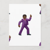Emoji Dancing Man Postkarte (Vorderseite)