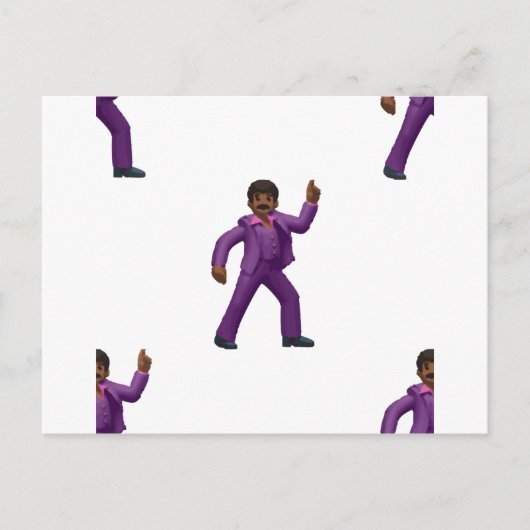 Emoji Dancing Man Postkarte (Vorderseite)