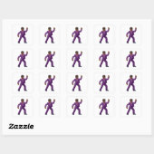Emoji Dancing Man Quadratischer Aufkleber (Blatt)