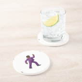 Emoji Dancing Man Sandstein Untersetzer (Seite)