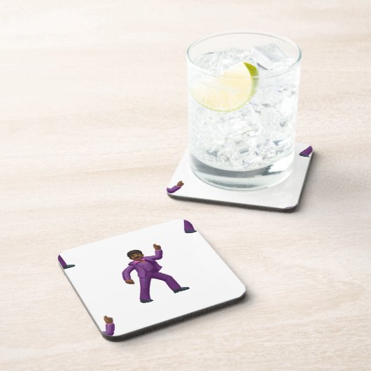 Emoji Dancing Man Untersetzer (Rechte Seite)
