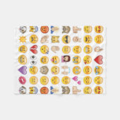 Emoji-Decke Fleecedecke (Vorderseite (Horizontal))