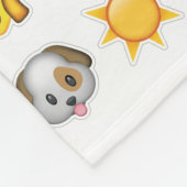 Emoji-Decke Fleecedecke (Ecke)