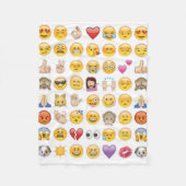 Emoji-Decke Fleecedecke (Vorderseite)