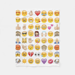 Emoji-Decke Fleecedecke