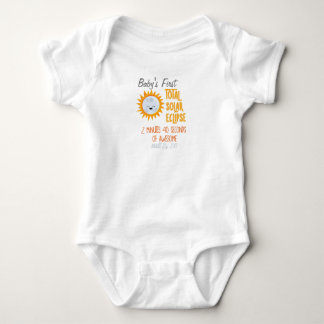 Emoji die Sonnenfinsternis des Babys erster Baby Strampler