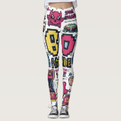 EMOJI DRUCKEN LEGGINGS (Vorderseite)
