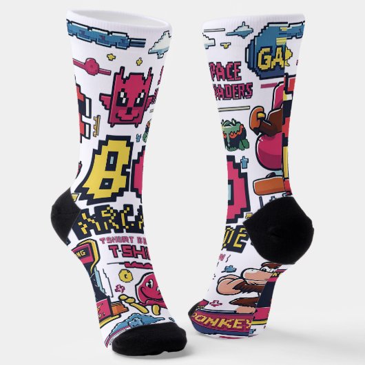 EMOJI DRUCKEN SOCKEN (Gewinkelt)