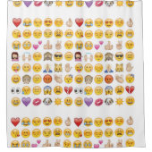 Emoji-Duschvorhang Duschvorhang (Vorderseite)