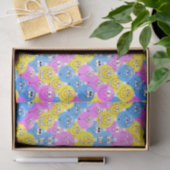 Emoji Entwurfs-lustige Pastellgesichter Seidenpapier (Geschenk)