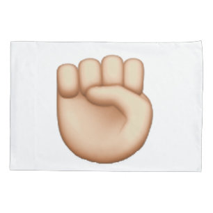 Emoji - erhöhte Faust Kissenbezug