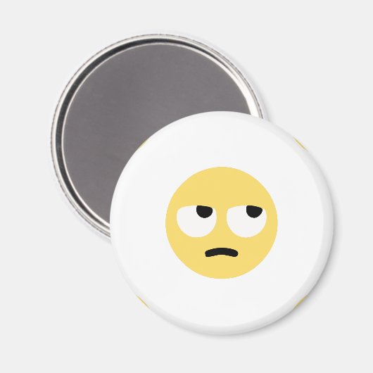 emoji eye rolling magnet (Vorderseite/Rückseite)