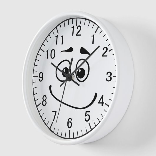 Emoji Face Character Expression Cartoon Uhr (Winkel)
