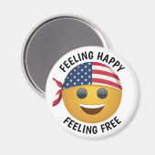 Emoji Face Magnet (Vorderseite/Rückseite)