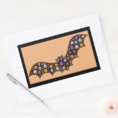 Emoji-Fledermauskleber Rechteckiger Aufkleber (Umschlag)