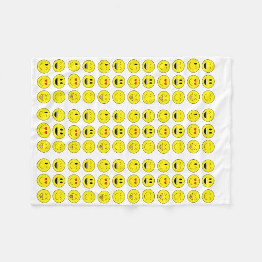 Emoji Fleece-Decke Fleecedecke (Vorderseite (Horizontal))