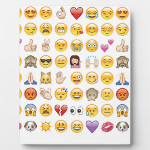 Emoji Fotoplatte