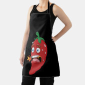 Emoji Funny Chili Pepper Hot Sauce Food Lover Schürze (InSitu)