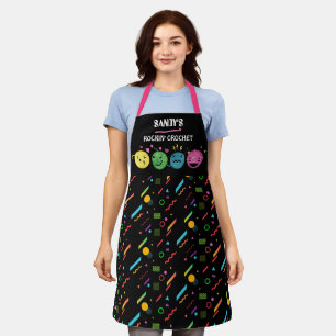 Emoji Garn Häkchen Haken personalisierte Handwerk Schürze