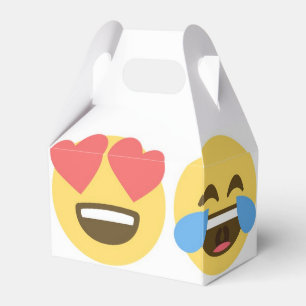 Emoji Gastgeschenk-Kasten Emoji stellt gegenüber Geschenkschachtel