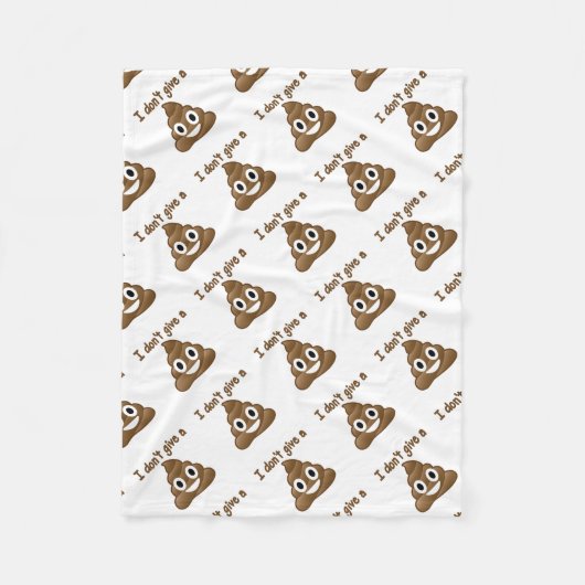 Emoji geben ein Poo Fleecedecke (Vorderseite)