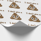 Emoji geben ein Poo Geschenkpapier (Ecke)