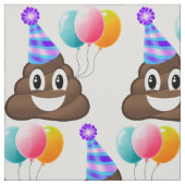 Emoji Geburtstag kacken Party-Gewebe Stoff (Muster)