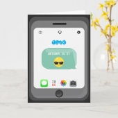 Emoji Geburtstagsgruß Karte (Gelbe Blume)