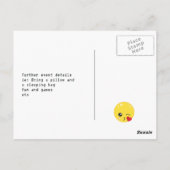 Emoji-Geburtstagsparty Postkarte (Rückseite)
