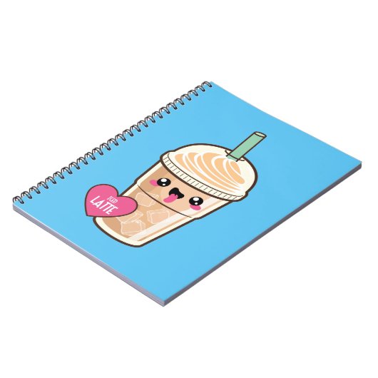 Emoji gefror Latte Notizblock (Linke Seite)