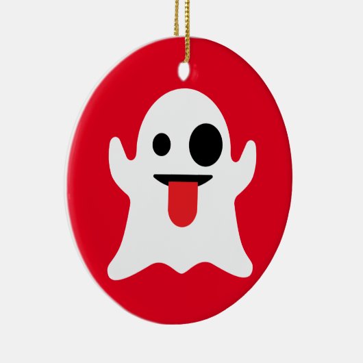 Emoji Geist Keramik Ornament (Rechts)