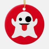 Emoji Geist Keramik Ornament (Vorne)
