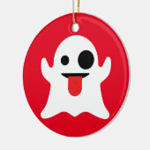 Emoji Geist Keramik Ornament (Links)