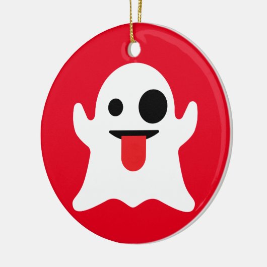 Emoji Geist Keramik Ornament (Links)
