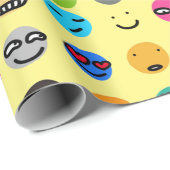 Emoji Geschenkpapier (Rolleneckpunkt)