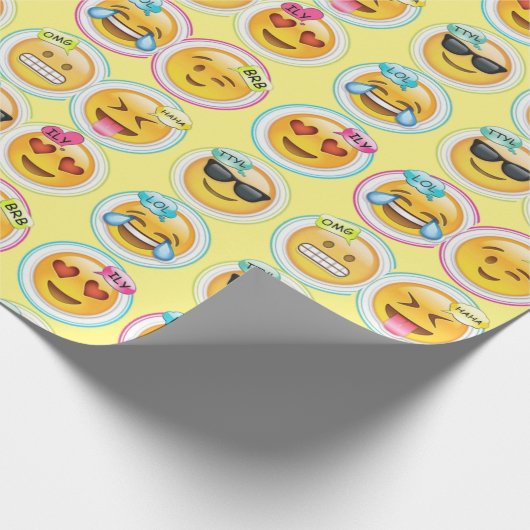 Emoji Geschenkpapier (Ecke)